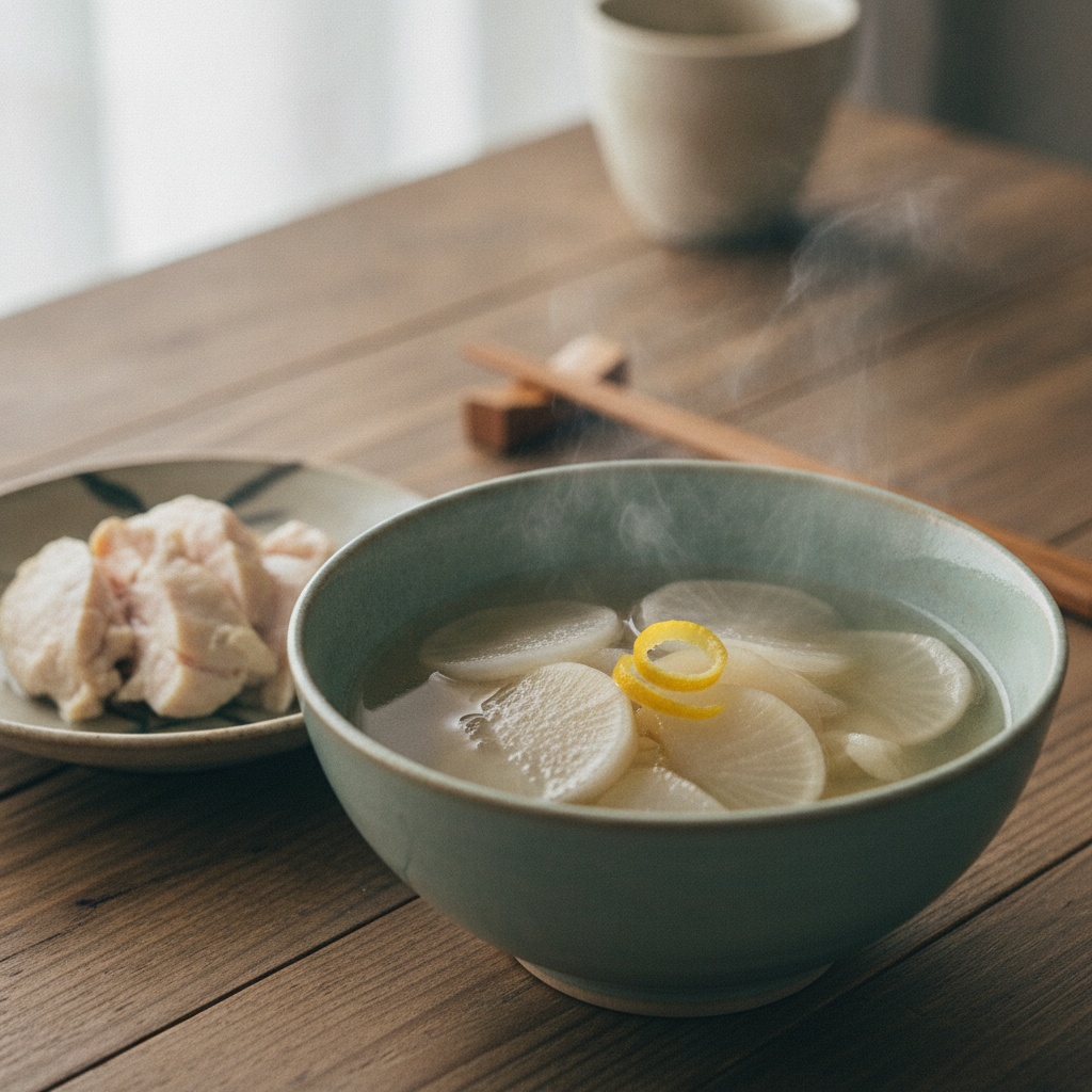 からだのはなし#5　大根とかぶの、ゆず香る汁物