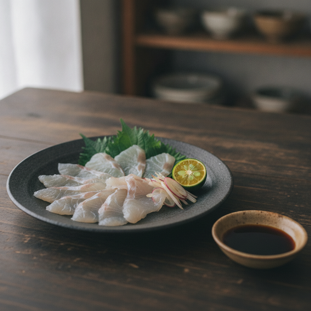 からだのはなし#14　昆布締めにした白身魚の、薄味お造り仕立て