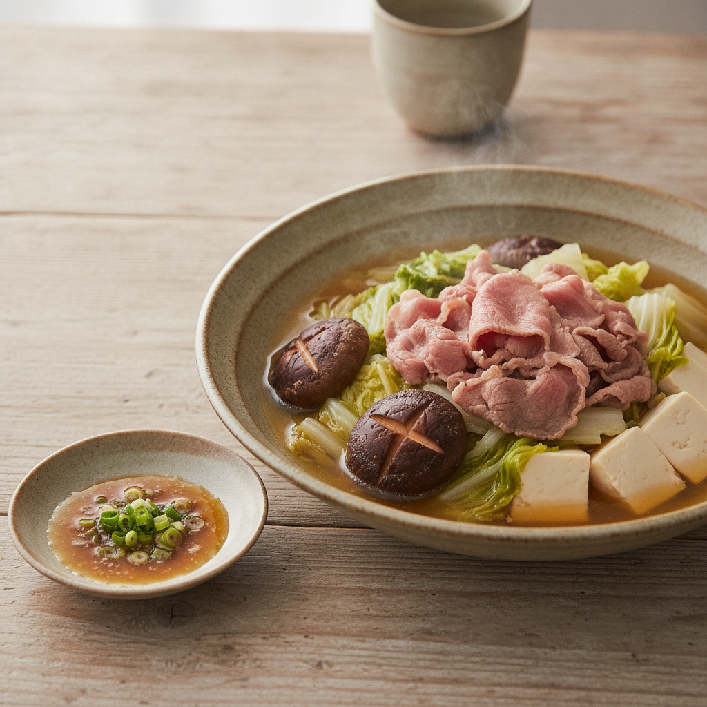 からだのはなし#25　千屋牛の、薄切りしゃぶしゃぶ野菜添え