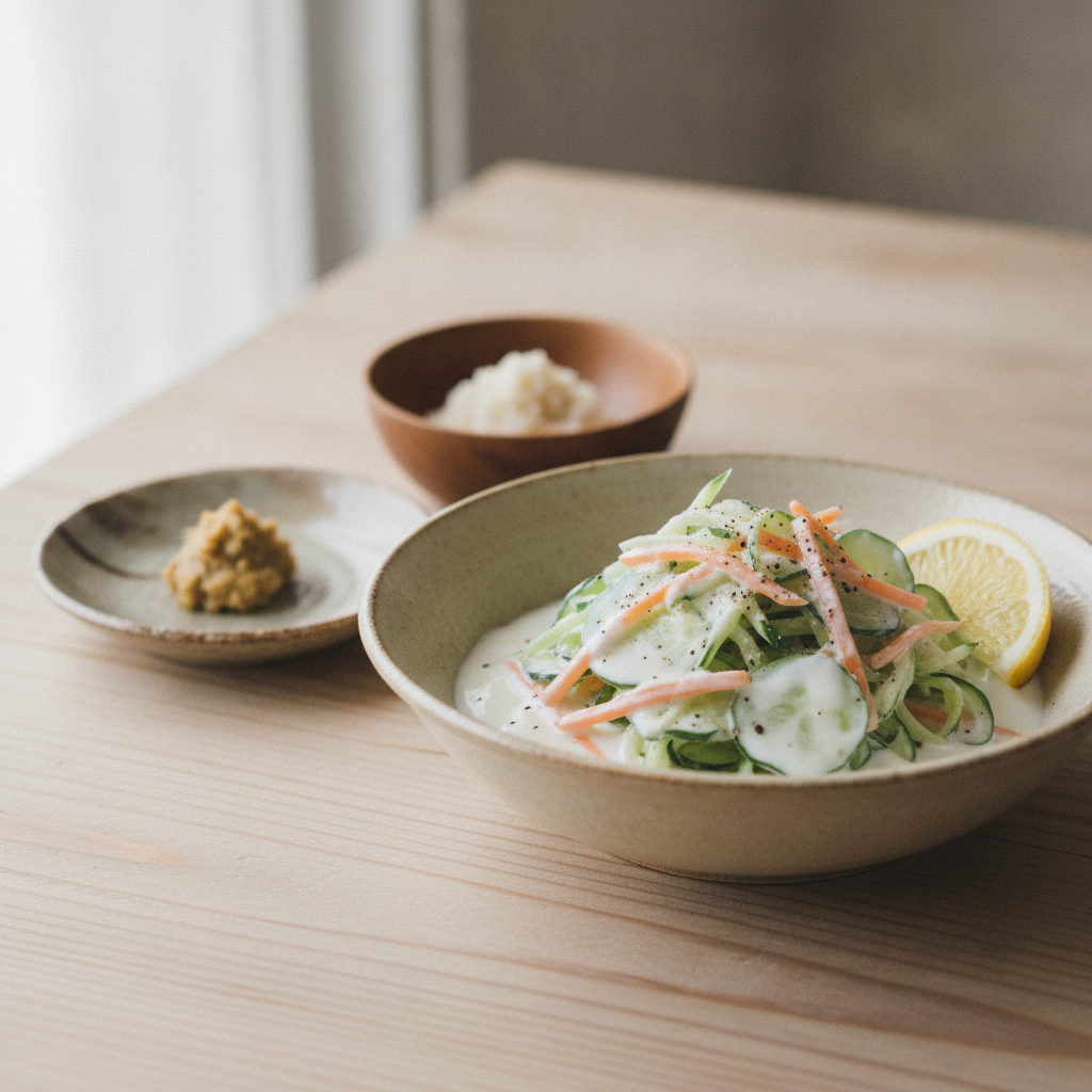 からだのはなし#35　ヨーグルトと季節野菜のさっぱり和え物