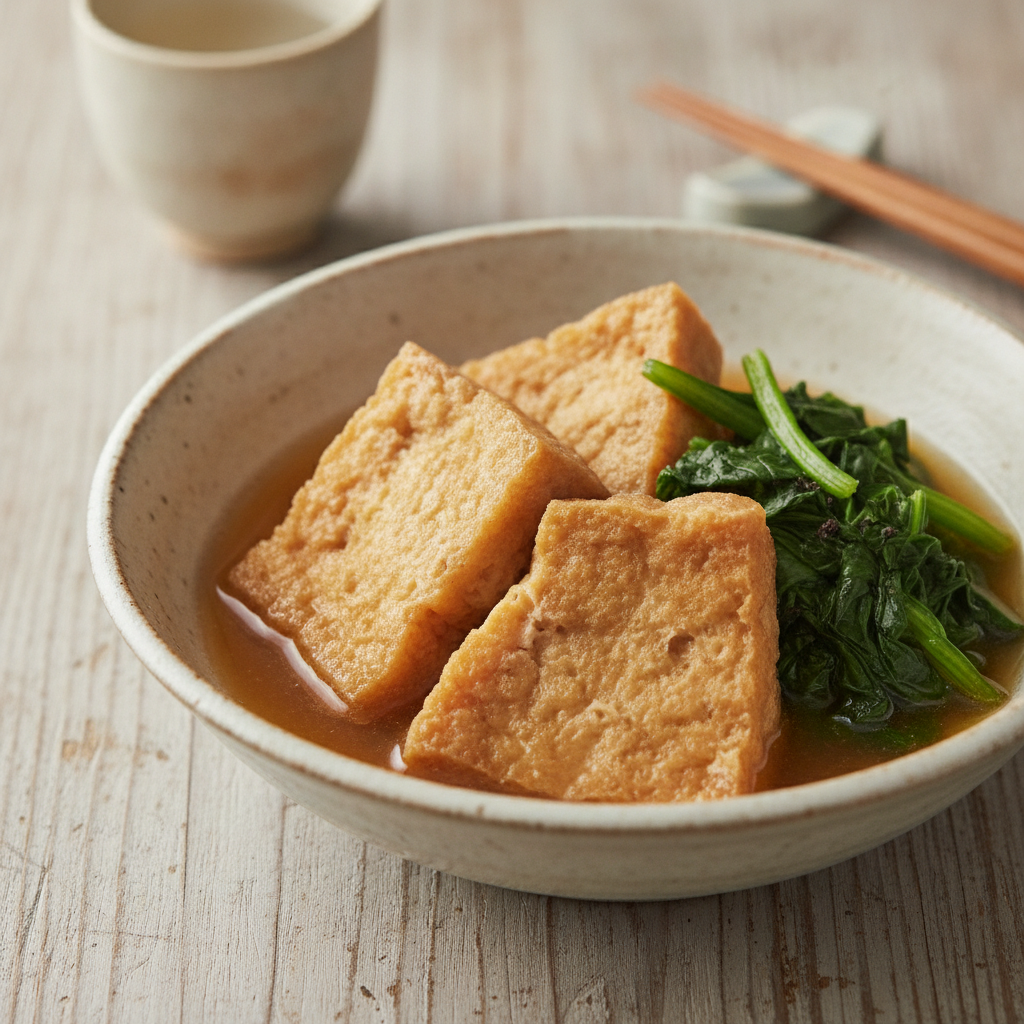 からだのはなし#40　厚揚げとほうれん草の含め煮