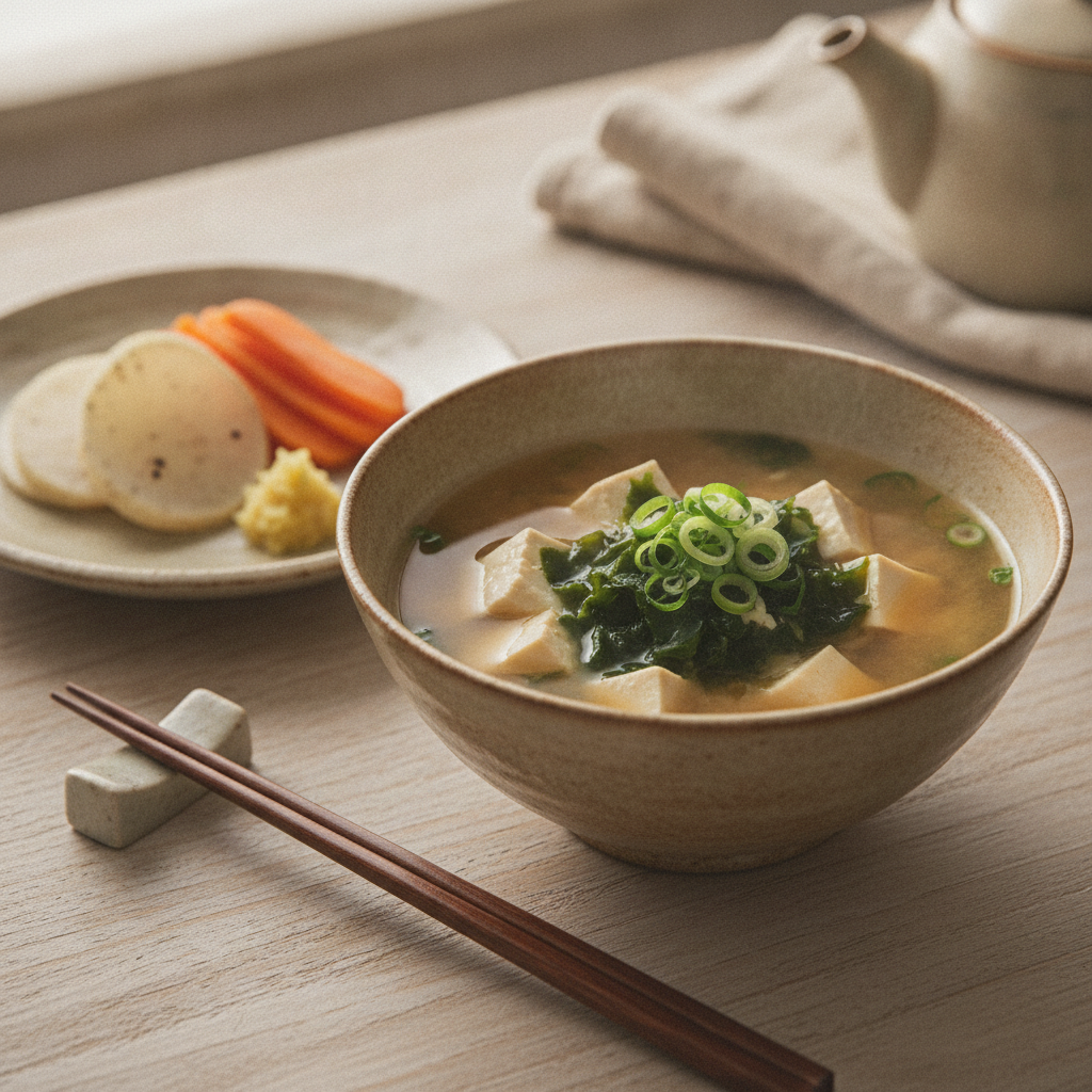 からだのはなし#43　豆腐とわかめの、みそ汁仕立て