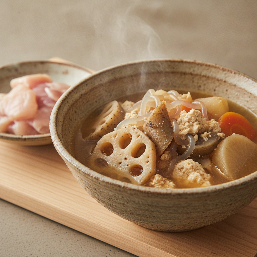 からだのはなし#47　れんこんとごぼうの、けんちん汁