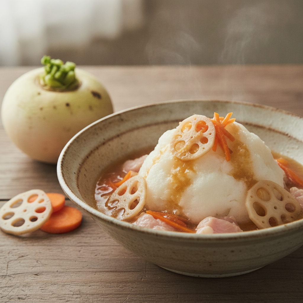 からだのはなし#52　かぶら蒸し、根菜あんかけ