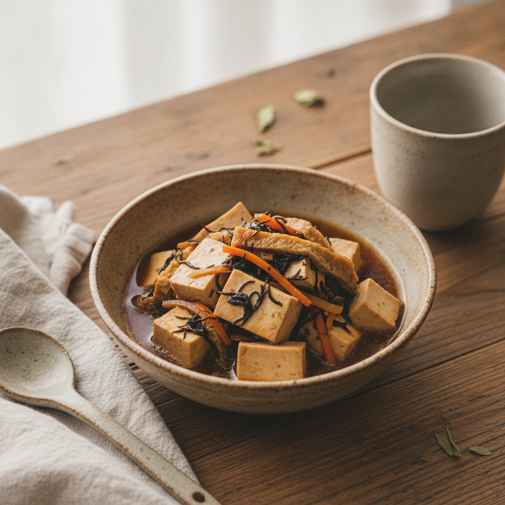 からだのはなし#64　豆腐とひじきの、炒め煮