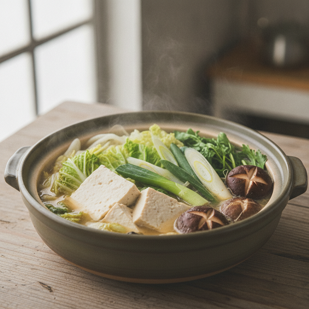 からだのはなし#67　豆腐と野菜の、寄せ鍋風