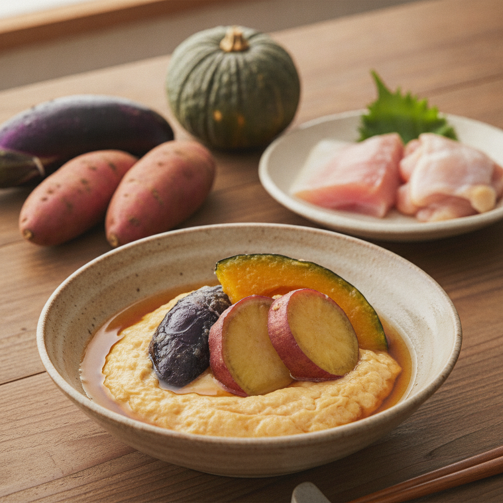 からだのはなし#78　季節野菜の、天とじ風煮浸し