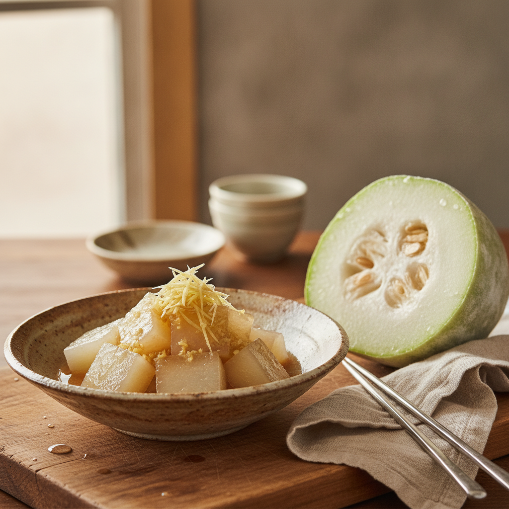 からだのはなし#84　冬瓜のとろとろ煮、しょうがあん