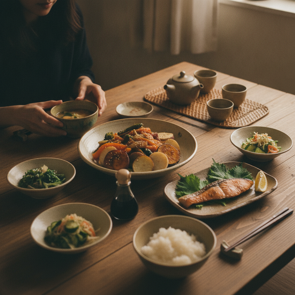 映画『食べる女』のワンシーンをイメージした食卓