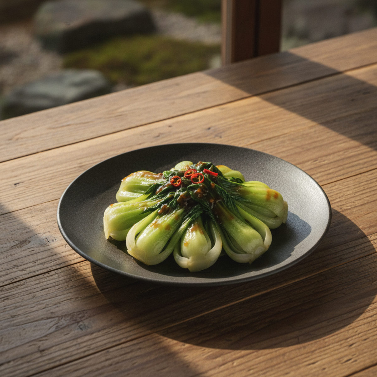 チンゲン菜のオイスターソース炒め