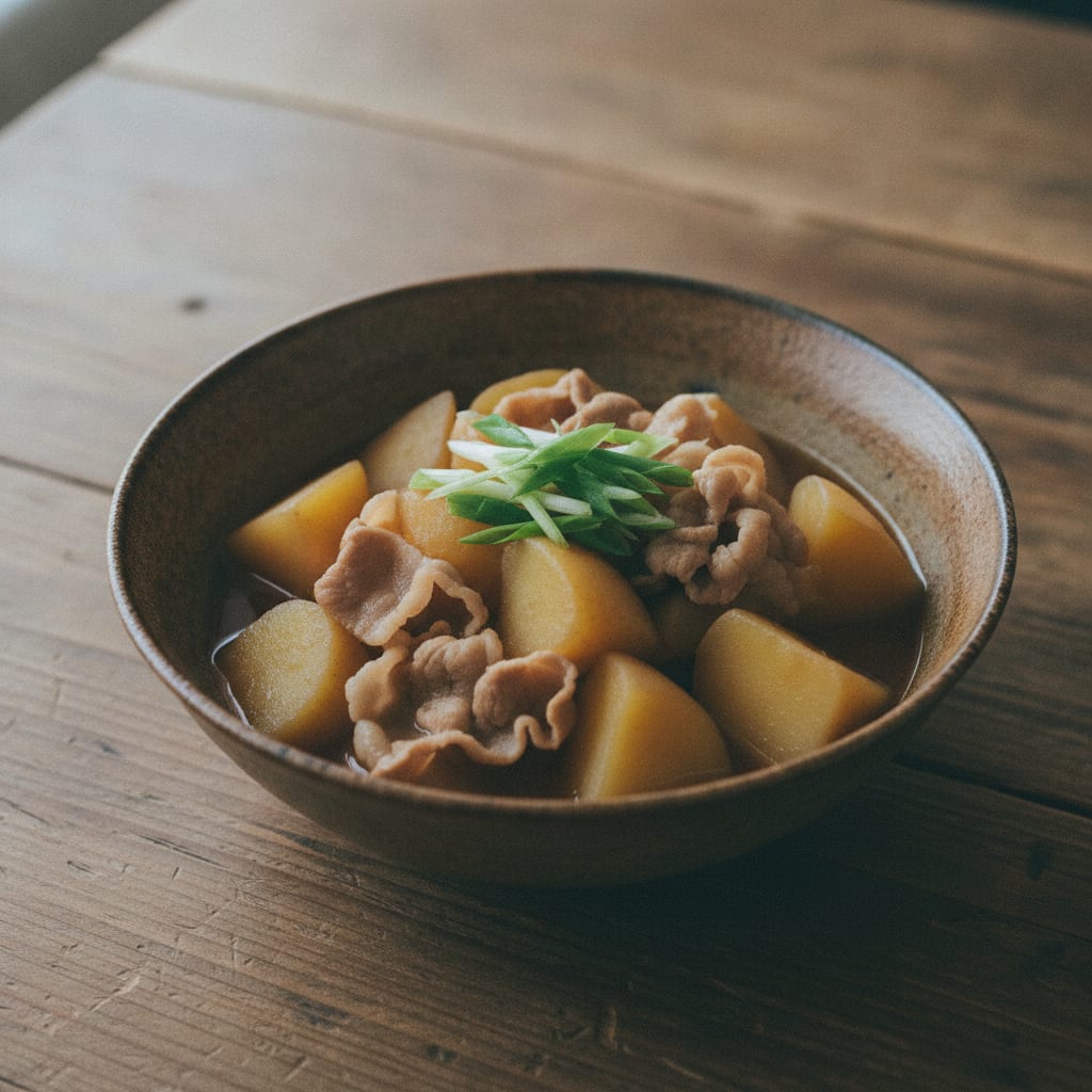 じゃがいもと豚肉の炒め煮