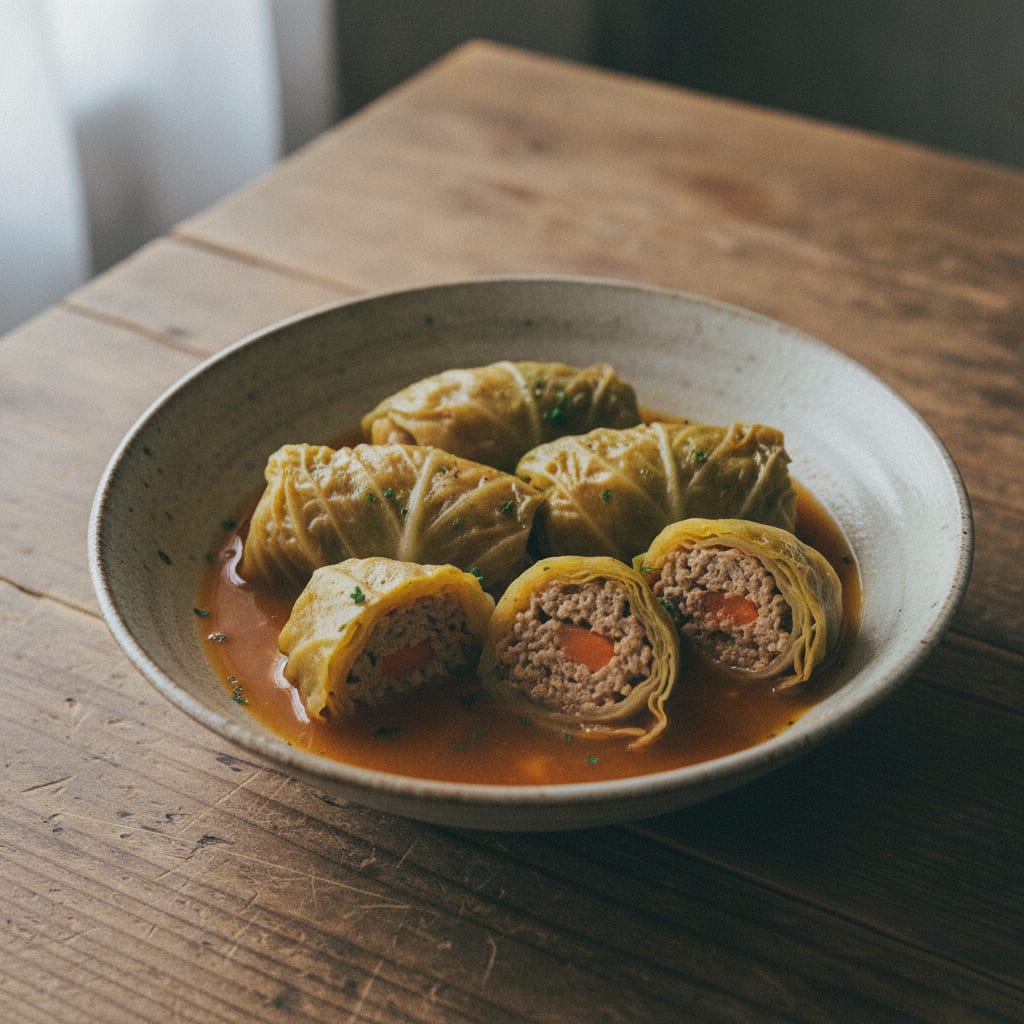 未来豚のロールキャベツ トマトコンソメ煮