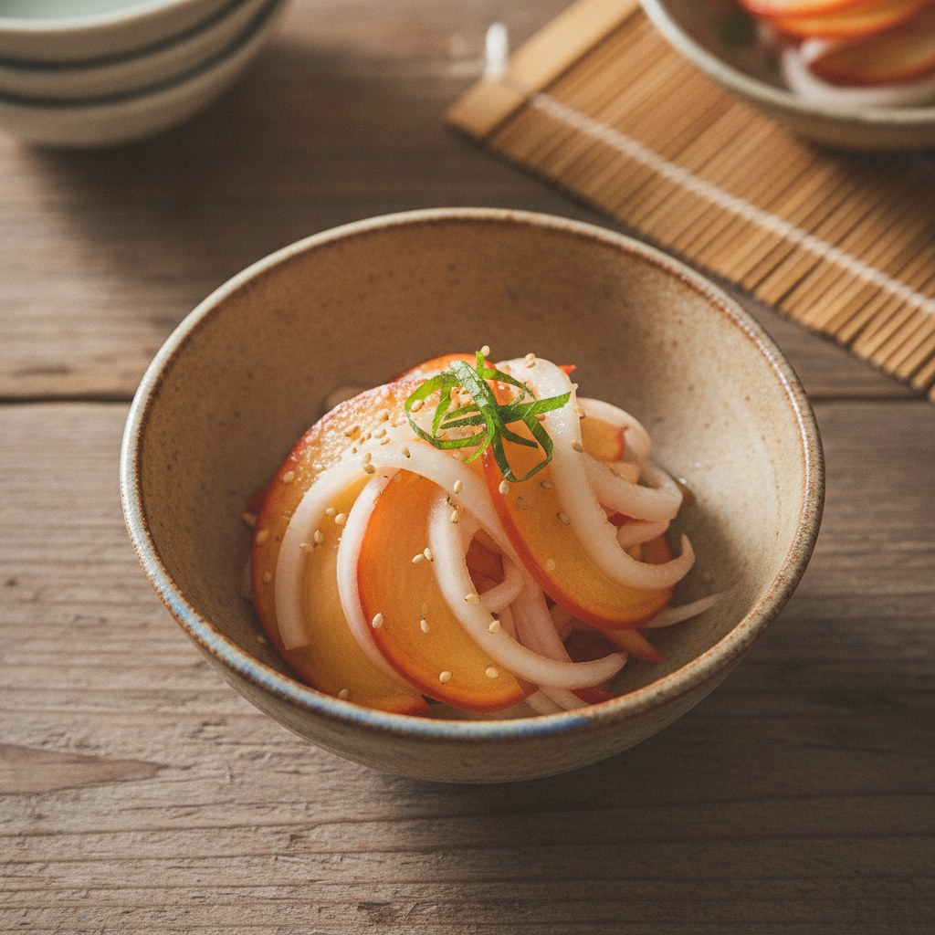 柿のなます 紅白仕立て